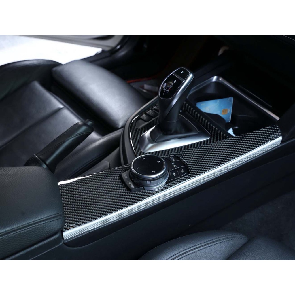 BMW F30 F31 F32 F36 3 4系列 真碳纖維 真卡夢 多媒體按鈕面板 內裝改裝 316 318 320