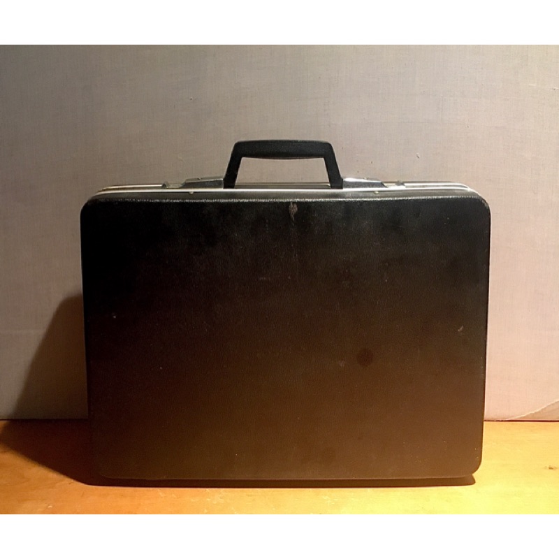 Echolac 早期 黑色硬殼手提箱 附鑰匙 行李箱 手提箱 旅行箱 公事包 硬殼箱 愛可樂