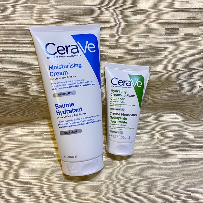 適樂膚 CeraVe ❤️長效潤澤修護霜 177ml 台灣公司貨 /溫和洗卸泡沫潔膚乳 50ml