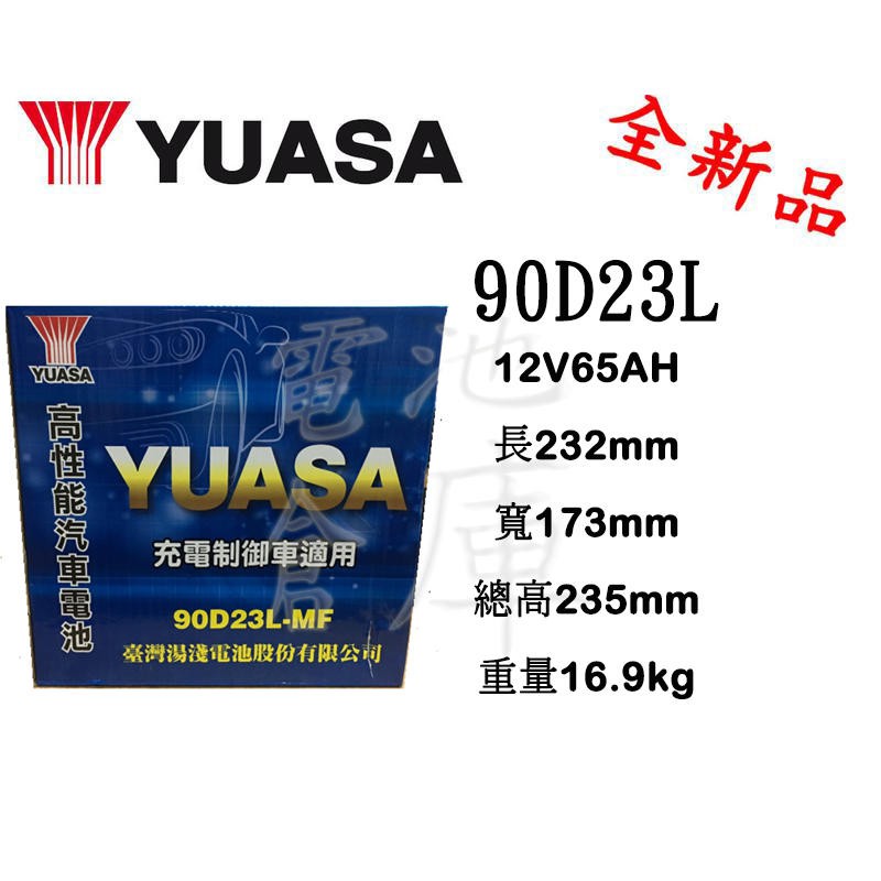 Yuasa 湯淺電池90d23l的價格推薦 2021年11月 比價比個夠biggo