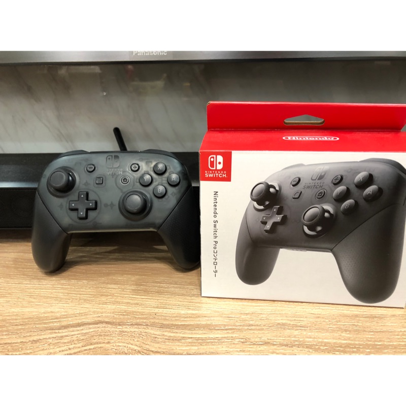 公司貨 任天堂 Nintendo Switch Pro 控制器 (黑色) 二手商品9成新 109/01/13購買