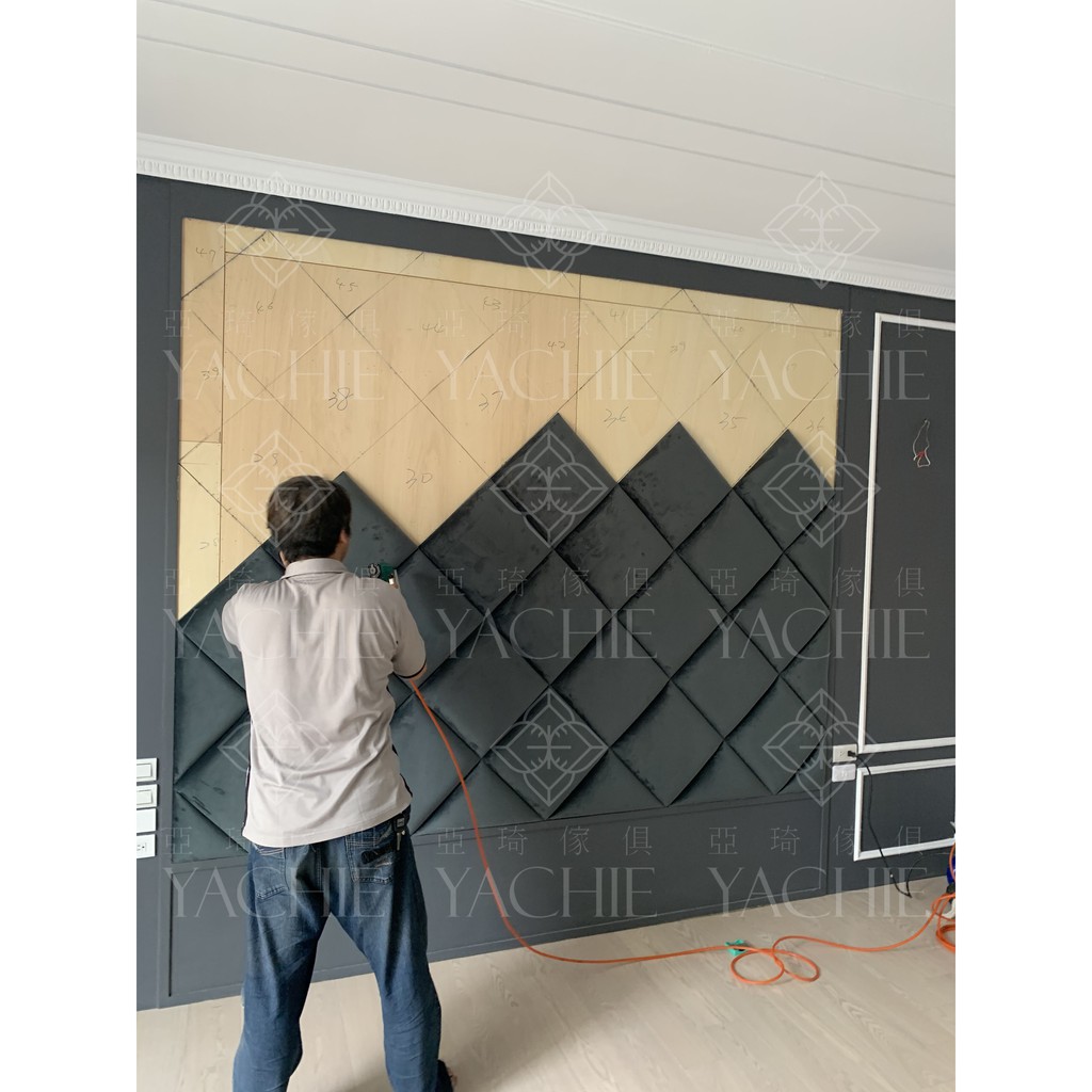 亞琦傢俱廠 Y W009 壁板 臥榻 造型牆 裝飾牆 床頭板 蝦皮購物