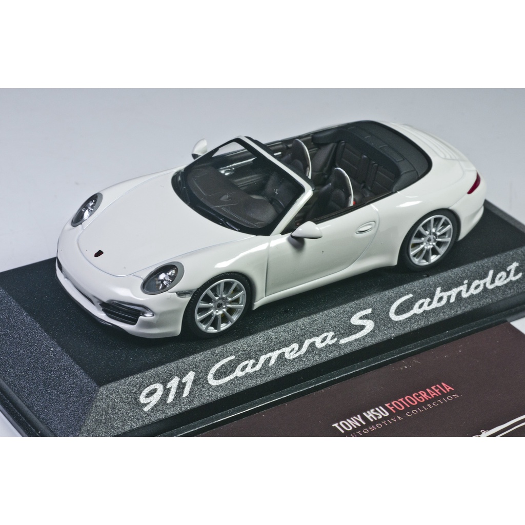 原廠精品 Porsche 911 991 Carrera S 敞篷 1/43 Minichamps