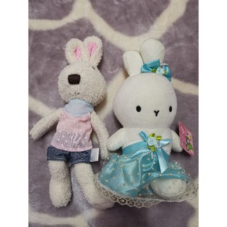 領巾牛仔兔&藍色淑女兔