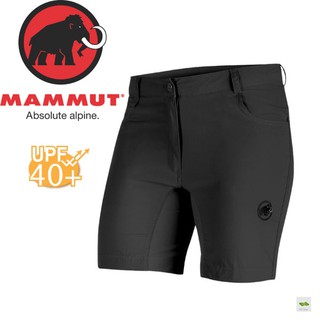 MAMMUT Runbold Shorts女《石墨灰》1020-09921-0121/彈性透氣/防潑水/立體剪/悠遊山水