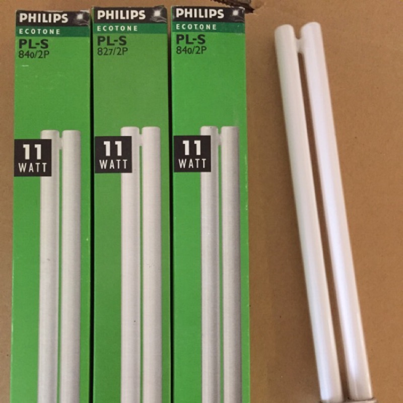 飛利浦 Philips Lighting PL-S 11W省電燈管 2P 2700K黃光 原裝進口