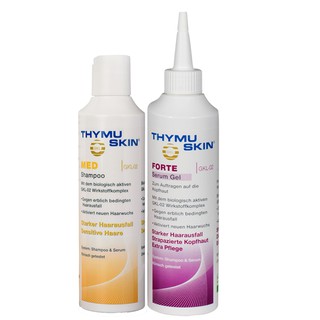 <德國空運免運>德國THYMUSKIN欣髮源 MED 加強養髮洗髮精200ml+FORTE養髮精華凝膠200ml