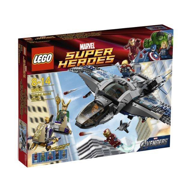 【積木樂園】樂高 LEGO 6869 Avengers 復仇者聯盟-超級英雄 Quinjet 洛基/雷神/黑寡婦