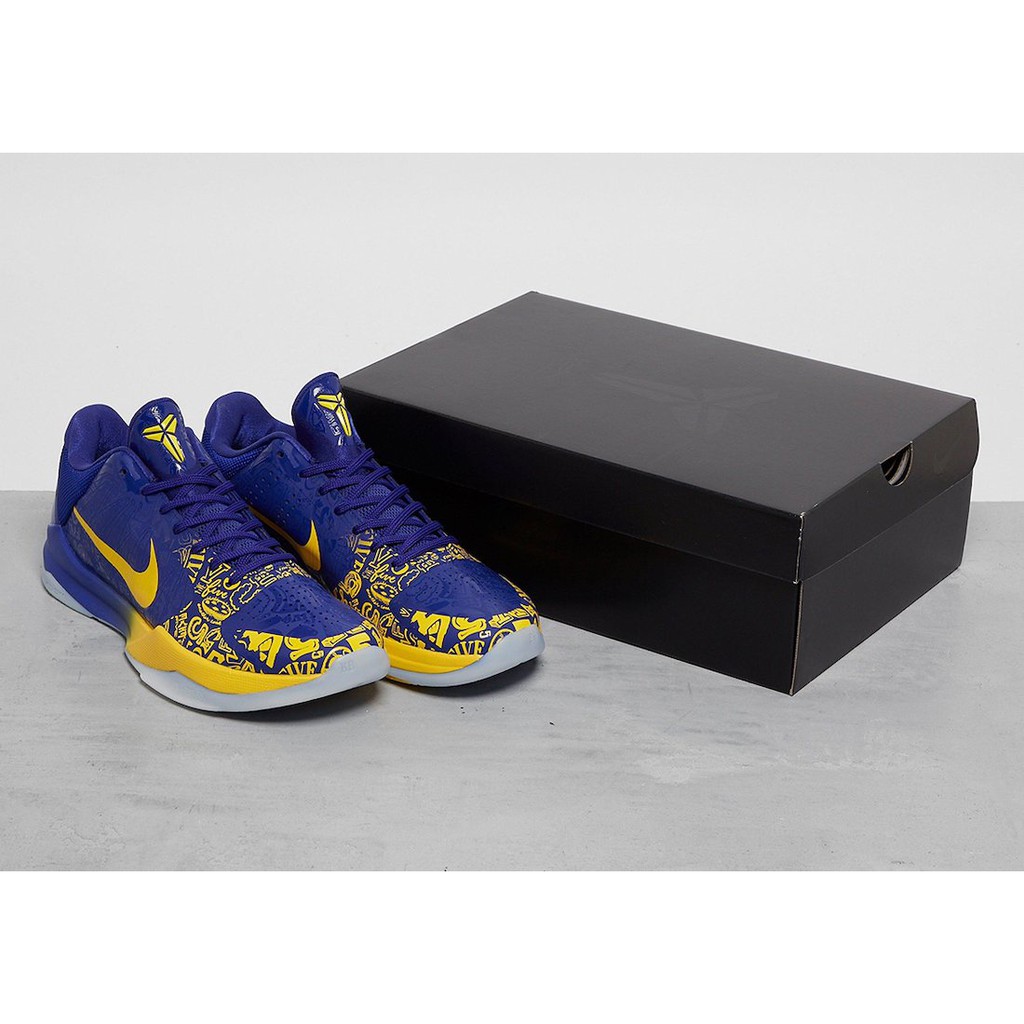 S.G NIKE KOBE 5 PROTRO 5 RINGS 限量 五冠王 藍黃 籃球鞋 男鞋 CD4991-400