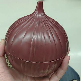 洋蔥 模型 收納盒 立體圓椎形蔬果存放 小盒
