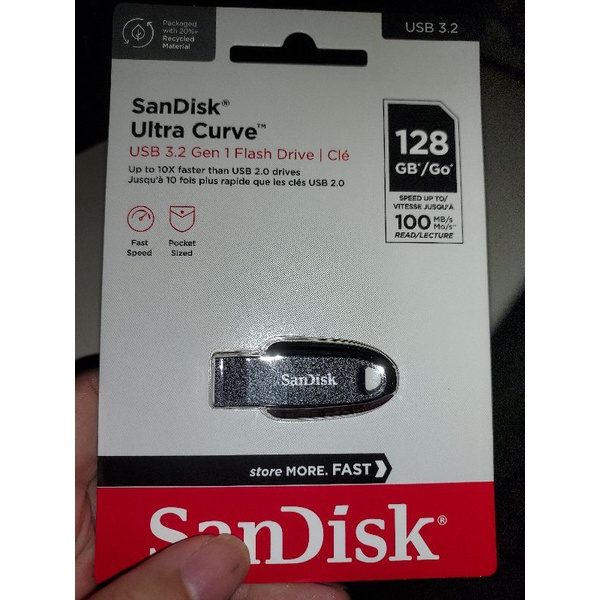 SanDisk Ultra Curve 3.2 Flash Drive 128GB台灣公司貨