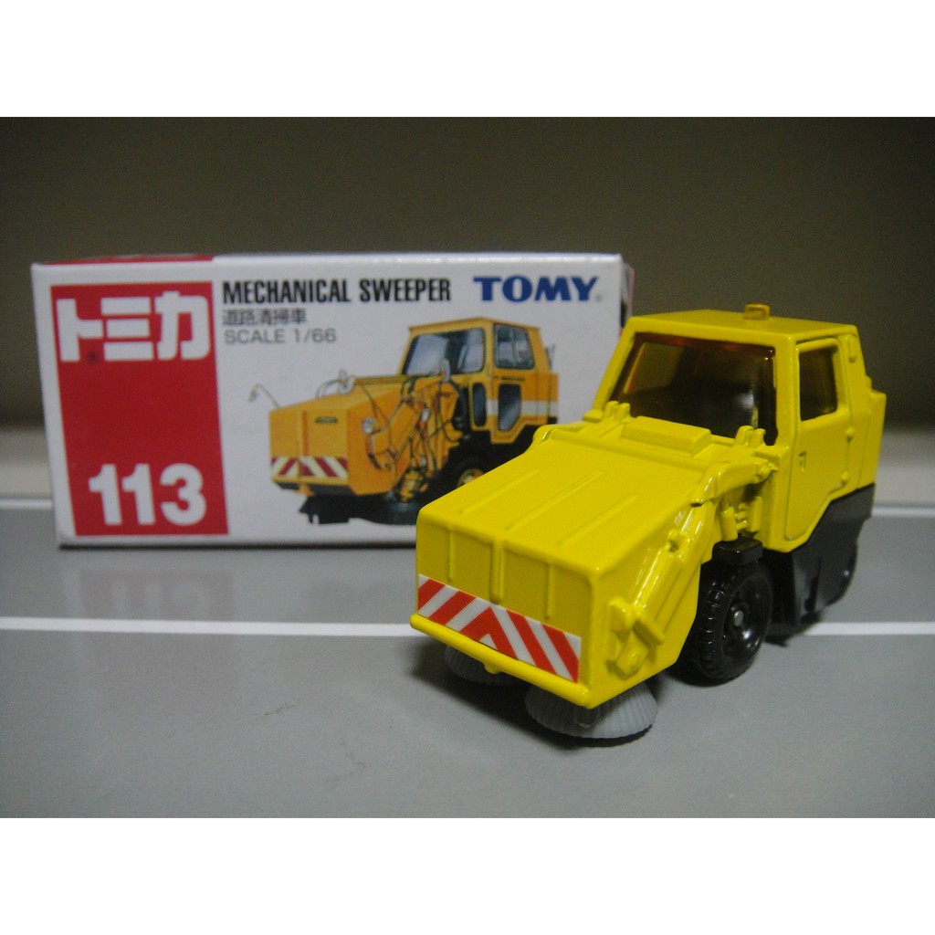 TOMICA 113 Mechanical Sweeper 道路清掃車 藍標