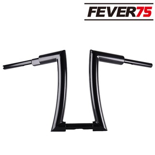 Fever75 哈雷把手 14"、16”高把牛角亮黑造型