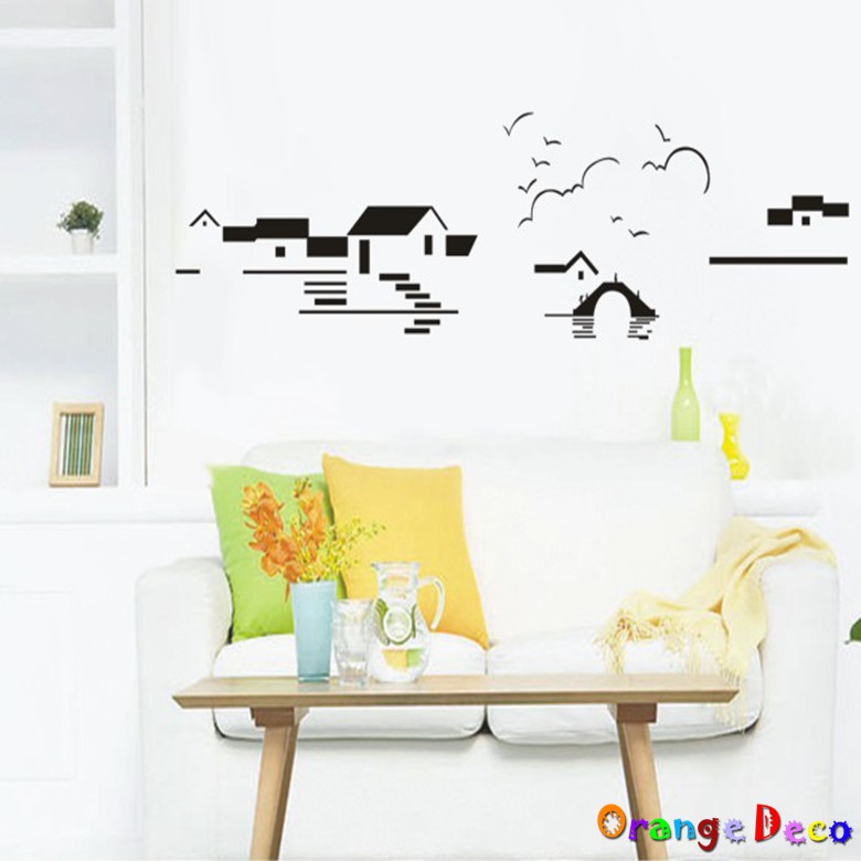 【橘果設計】鄉村 壁貼 牆貼 壁紙 DIY組合裝飾佈置