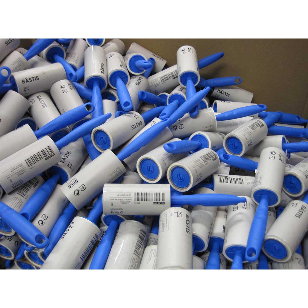 Ikea毛絮黏把滾輪黏把黏毛絮衣服棉絮床墊頭髮椅墊餅乾屑屑黏毛髮好黏好撕bastis補充包黏紙滾滾黏把