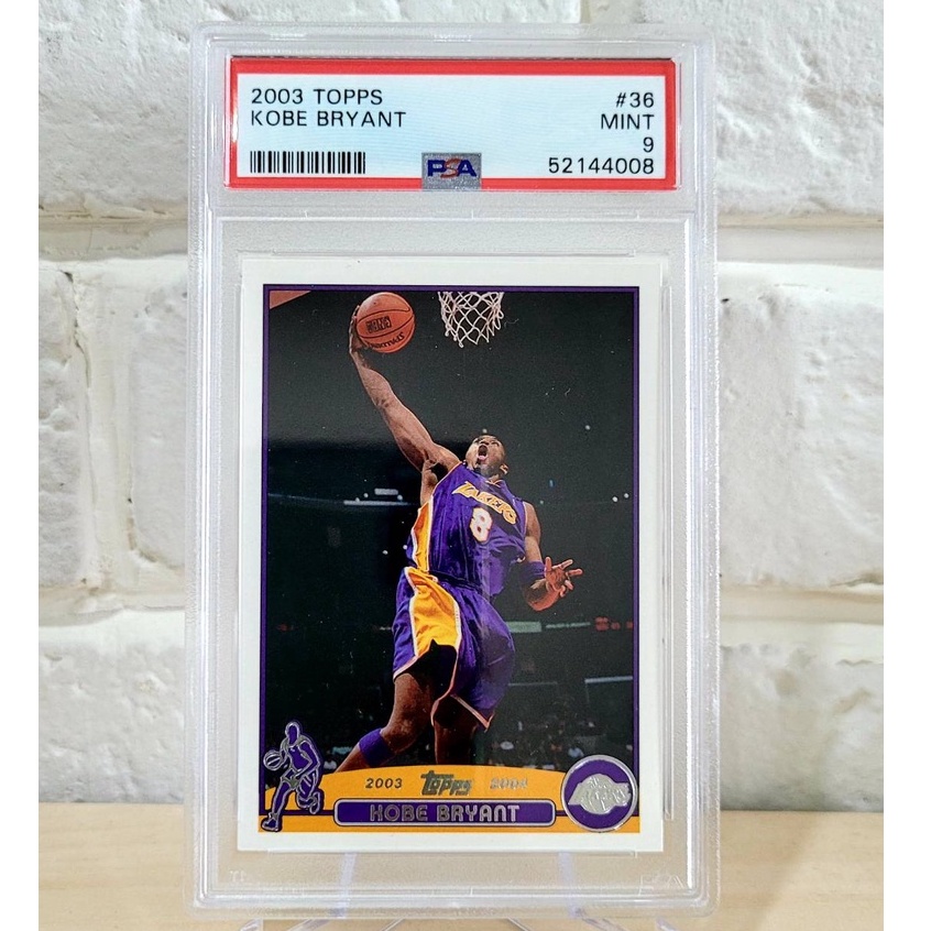 NBA球員卡 2003 Topps - 湖人隊 Kobe Bryant 鑑定卡 PSA 9
