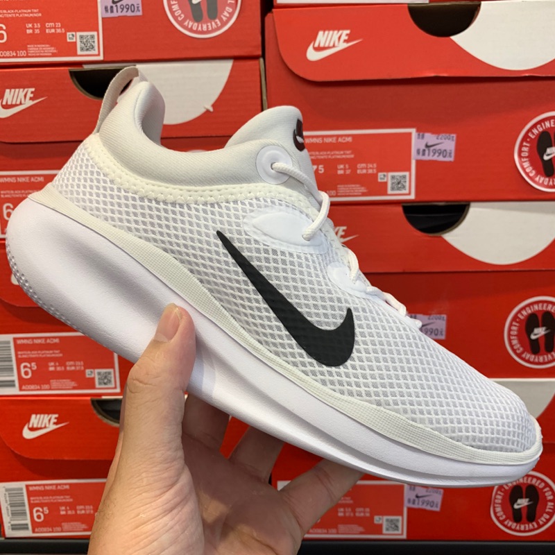 WMNS NIKE ACMI 全白 網布 休閒鞋 女鞋 AO0834-100