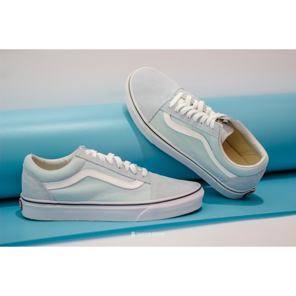 vans old skool damen baby blue
