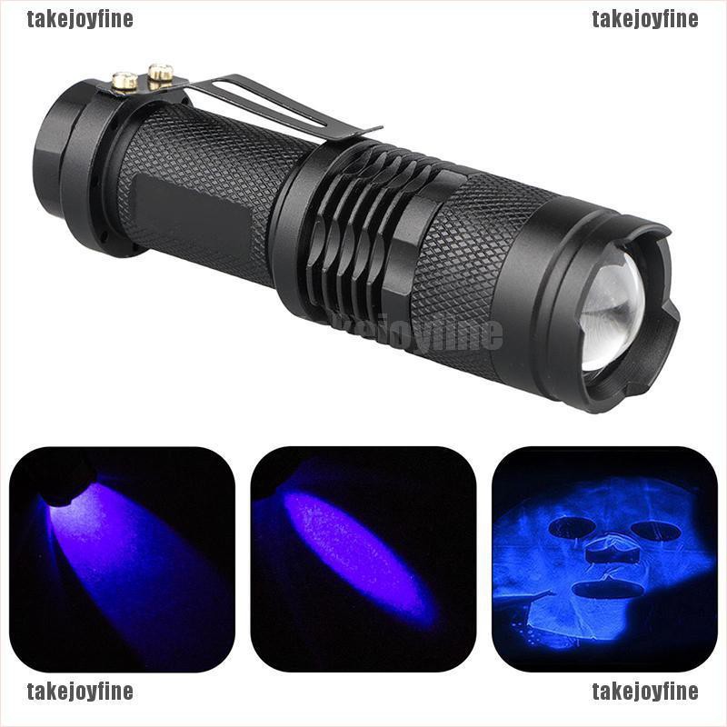 [takejoyfine] Led紫外線uv 365 nm黑光手電筒檢查燈