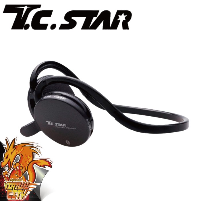 【桃園-虛擬城市】T.C.START 連鈺TCE6820 無線藍牙耳機麥克風 後掛式 黑色