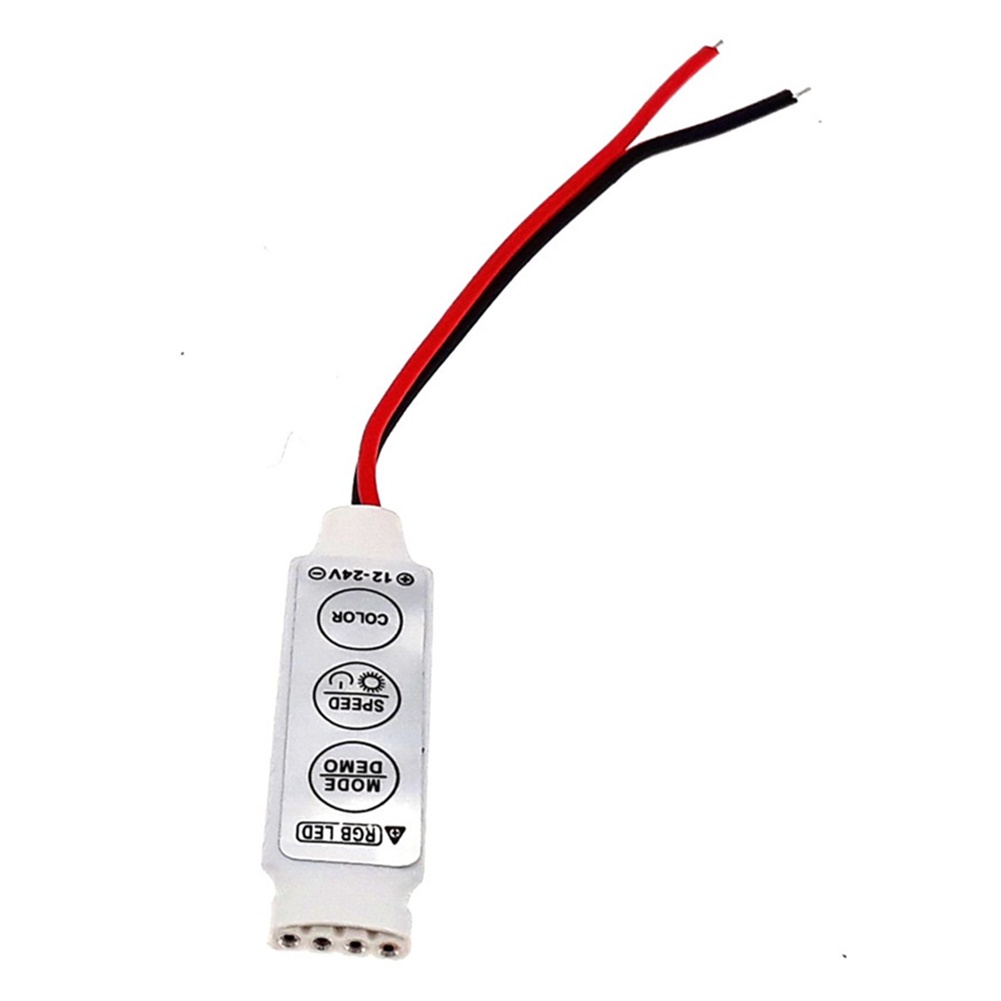 現貨 直流5V-24V 微型超薄控制器 簡易3鍵 調整速度 亮度 RGB控制器 燈帶控制器 燈條控制器 控制器