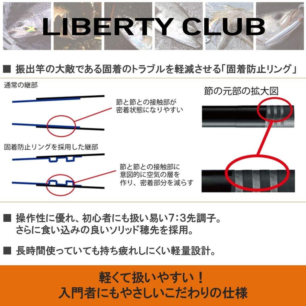 星野運動休閒館 渓流竿liberty Club萬能小繼硬調43 Q 釣竿 蝦皮購物