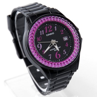 CASIO卡西歐粉鑽數字休閒腕錶[NEC131]柒彩年代