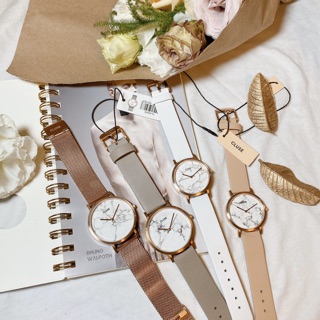 CLUSE MINUIT 大理石系列 腕錶手錶 玫瑰金 大象灰 奶茶色