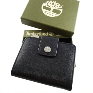 🇺🇸Timberland專櫃正品🇺🇸 最新金屬側扣 拉鍊零錢袋 黑色牛皮 短夾 🆓男用 女用 男生 女生 皮夾