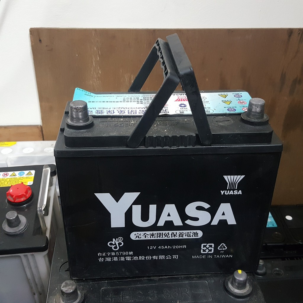二手中古電池 Yuasa 55b24rs 免保養汽車電池數值漂亮 品項優 蝦皮購物