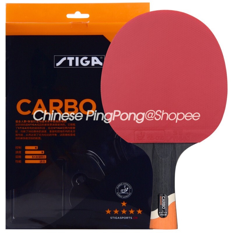 原裝 STIGA 6 Star 碳纖維乒乓球拍