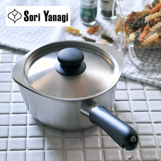 (小品日貨)*現貨在臺*日本 柳宗理 不鏽鋼 片手鍋 單柄鍋 附蓋 16cm 16公分 消光 霧面 日本製