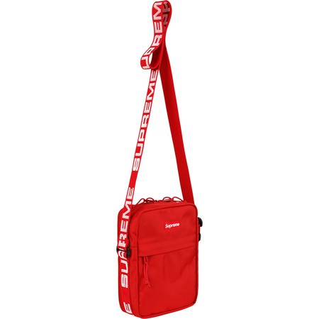 【現貨】 Supreme SS18 紅色 肩包 小包 Logo織帶 Shoulder Bag 44th Red