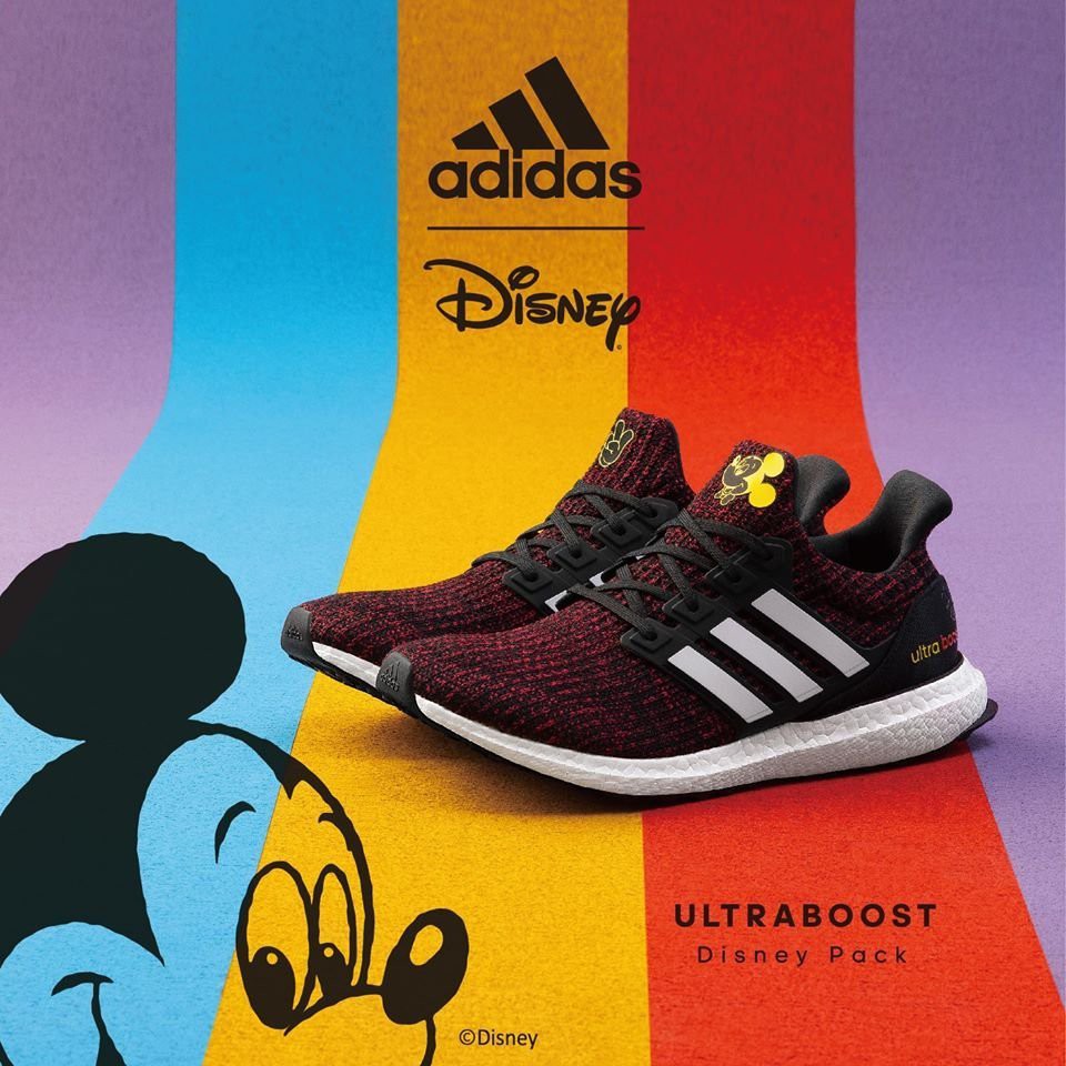 【S.M.P】DISNEY x ADIDAS ULTRA BOOST 4.0 黑白 黑紅 米奇 迪士尼 FX7796