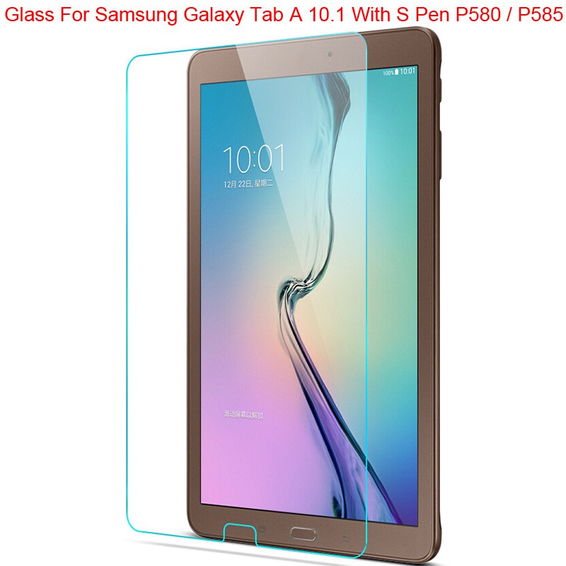 SAMSUNG 三星 Galaxy Tab A 10.1 帶 S Pen P580 P585 玻璃屏幕保護膜鋼化玻璃屏幕