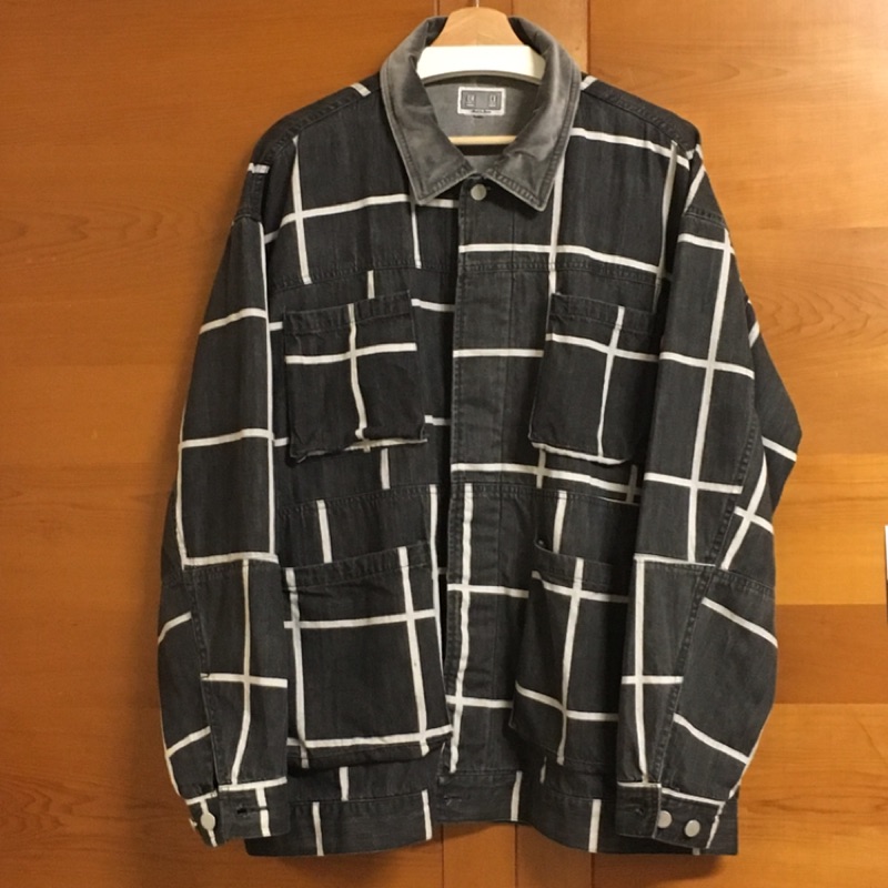 Cav Empt Grid Black Denim Jacket (L) C.E / Cavempt 外套| 蝦皮購物
