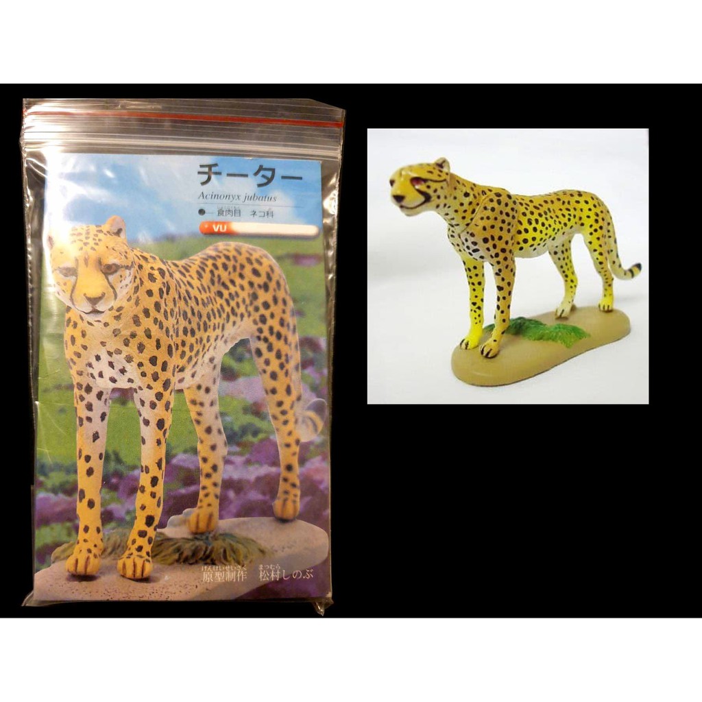 A-167 現況品 ： 海洋堂 KAIYODO 動物世界遺產 獵豹 印度豹 　富貴玩具店