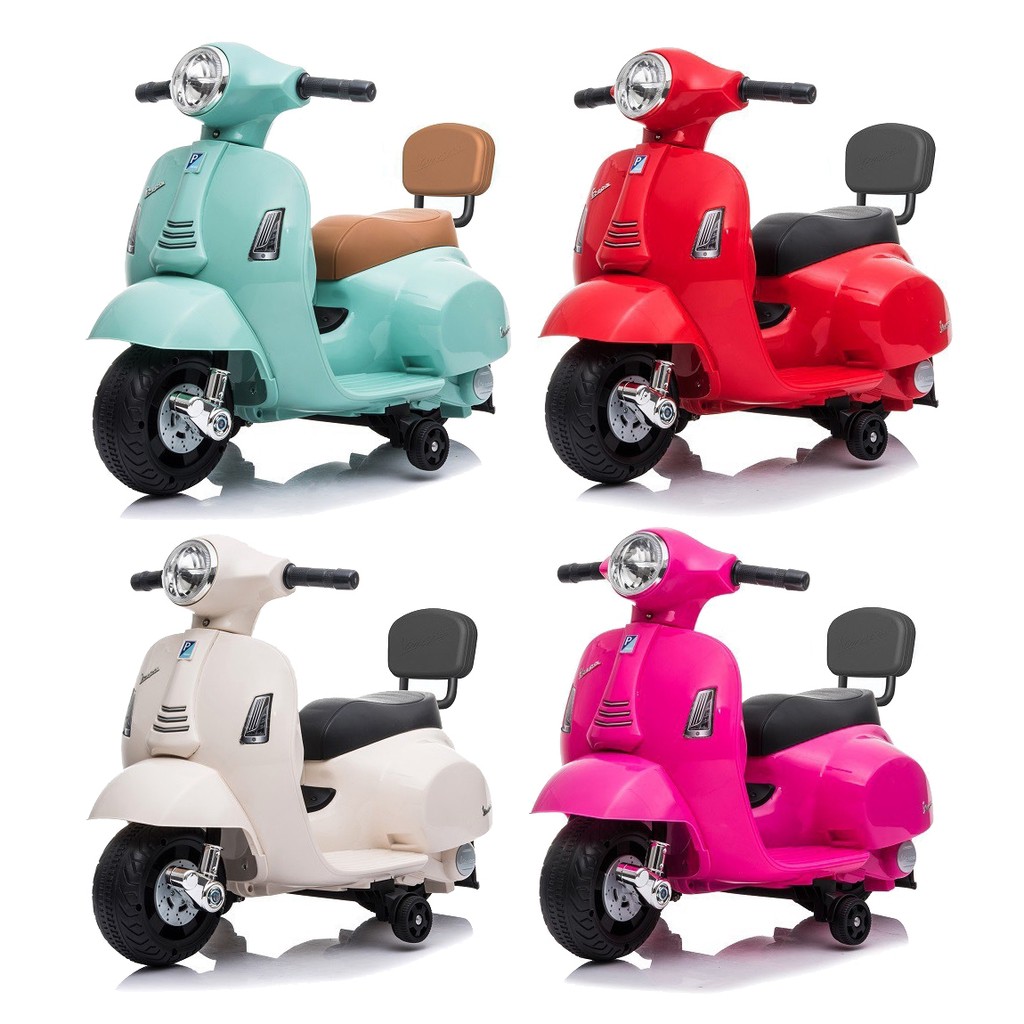 Vespa偉士牌 電動玩具車 靠背款(4色可選) 兒童玩具車 騎乘玩具 電動玩具車《愛寶貝》