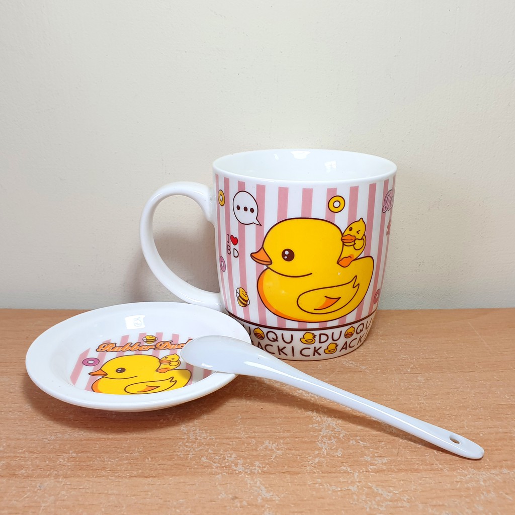 黃色小鴨 Rubber Duck 下午茶組 馬克杯 水杯 碟子 湯匙 ♥ 現貨 ♥