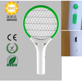 小型電蚊拍usb充電電蚊拍 附照明 攜帶方便 好操作