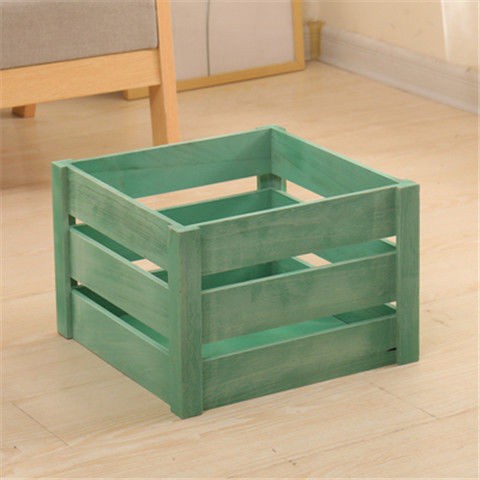 {限時免運} 木箱正方形組合式實木收納箱大號透氣儲物箱創意木筐雜物整理箱