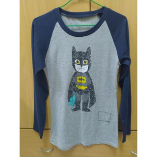 蝙蝠俠 貓 薄 長袖T恤