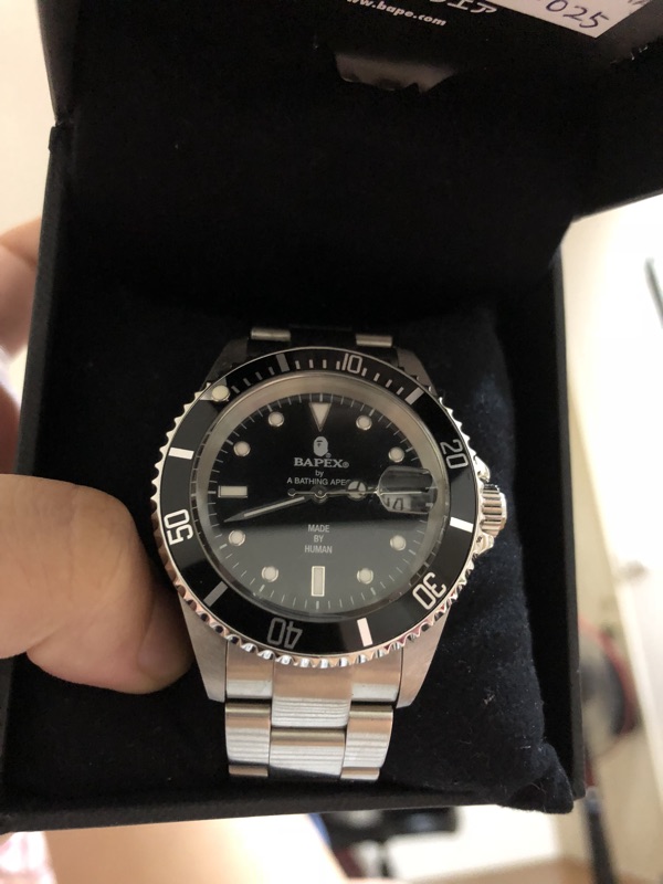 A Bathing Ape Type 1 Bapex 九成新手錶 蝦皮購物