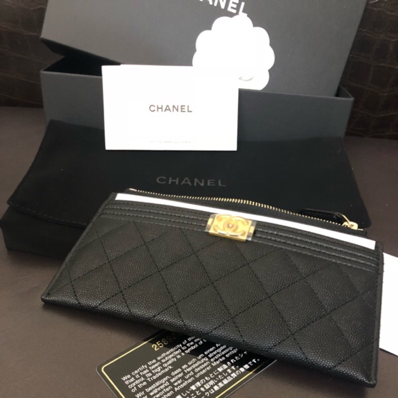 香奈兒boy扁夾 現貨 蝦皮購物
