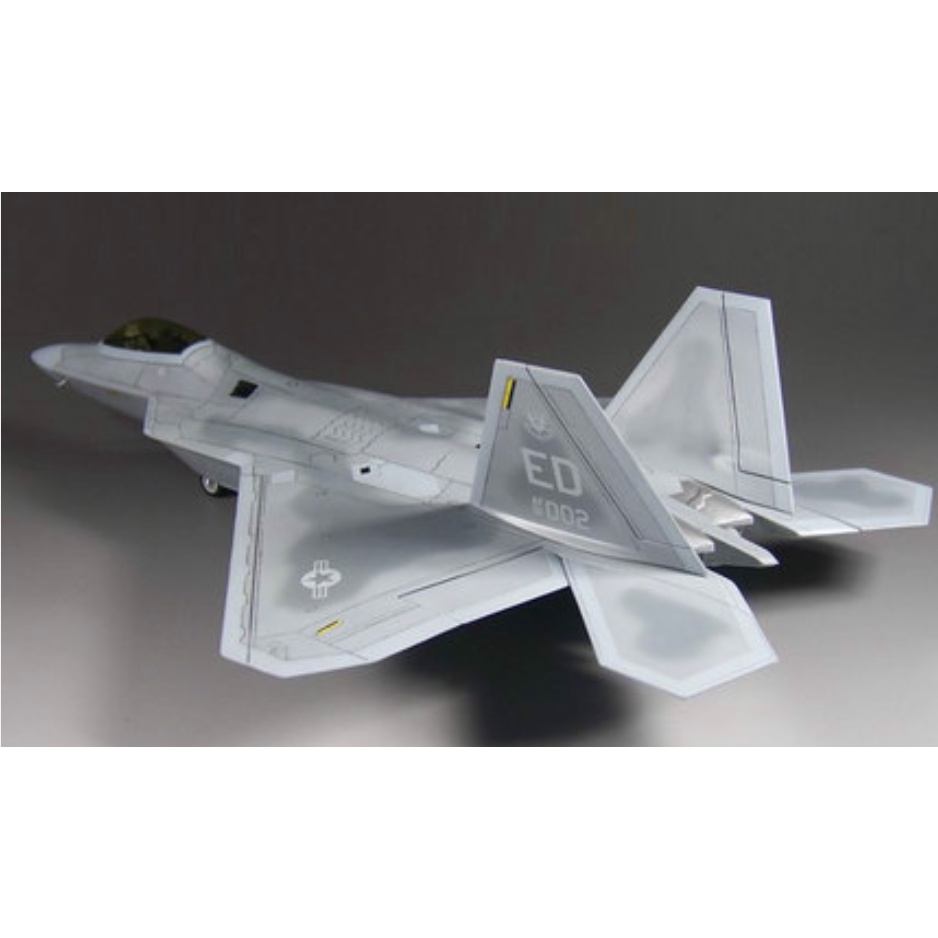 【魚塘小舖】二戰 拼裝 飛機模型 1/144 美軍 F-22猛禽戰鬥機 軍事模型 公仔