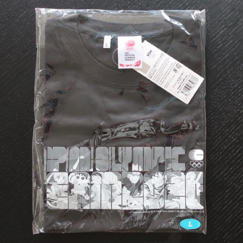 2020東京奧運官方紀念商品-動漫T恤（全新黑色）