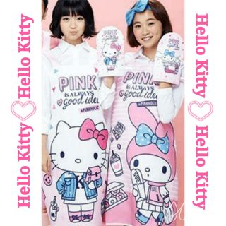 7-11 Hello kitty & PINK粉紅集點送 圍裙+隔熱手套組 美樂蒂