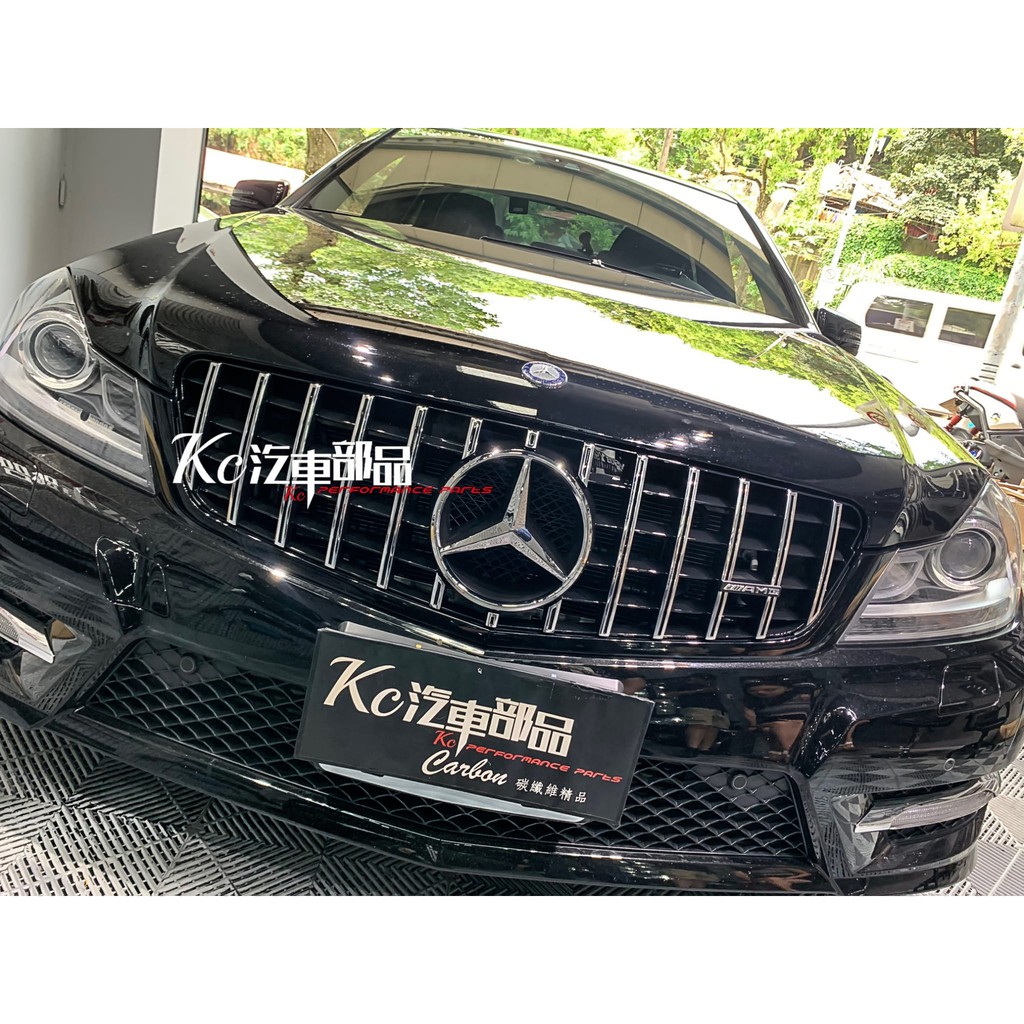 [現貨]Kc汽車部品 賓士 BENZ W204 S204 C204 [GT] 銀色 水箱罩 C250 C300 C63