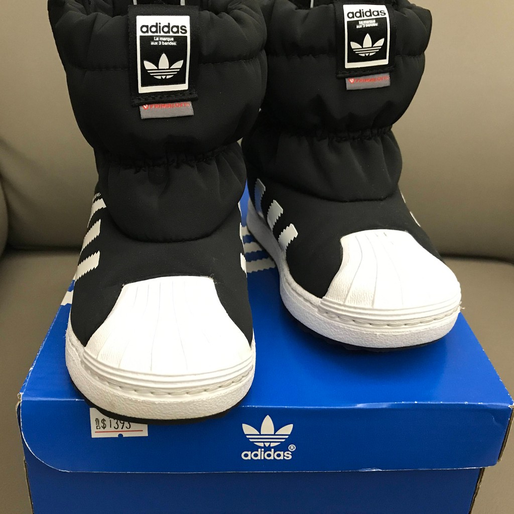 ✨購洋派✨二手童鞋 Adidas Superstar 系列高筒童靴/愛迪達小童靴/童鞋/小童鞋/小童雪靴/機能童鞋