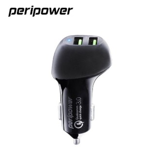 PeriPower QC3.0快充 雙USB插座 點煙器電源插座擴充器車充 PS-U15 BSMI R32502